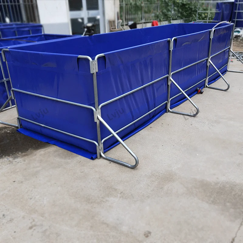 2025년형 강철 파이프 랍스터 탱크 연못 어항 플라스틱 양식장 탱크 새우 양식 농업 장비