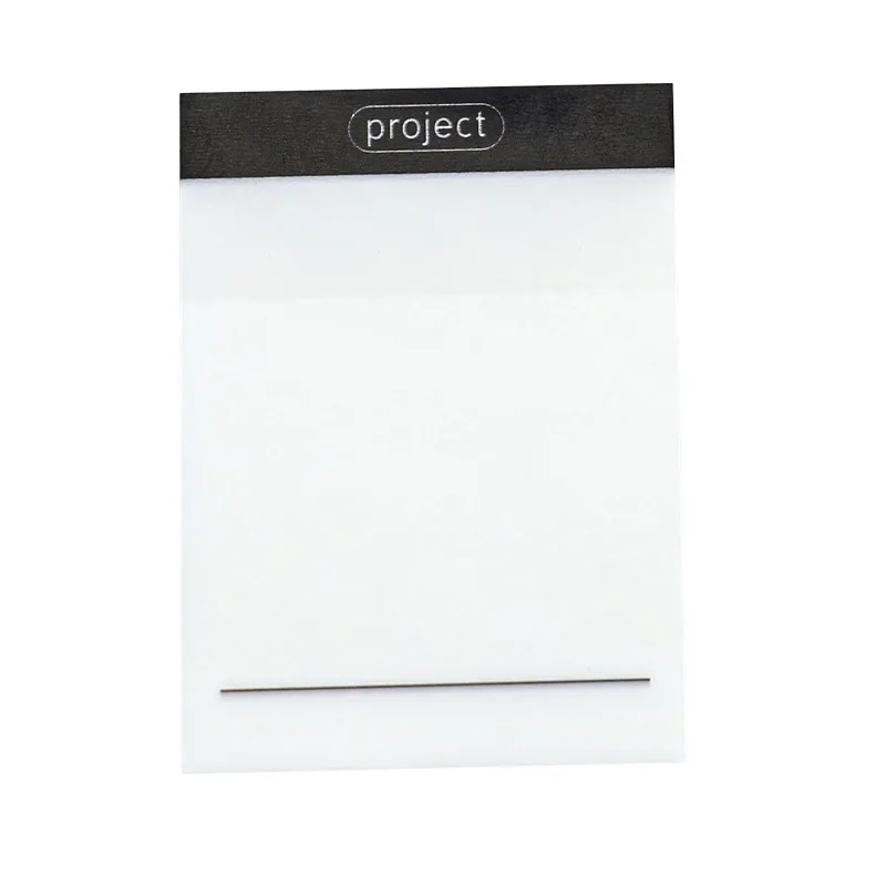 50Sheets Blank Grid Transparent Sticky Note Pads Waterproof Self-Adhesive Memo Notepad School Office Supplies Stationery planner