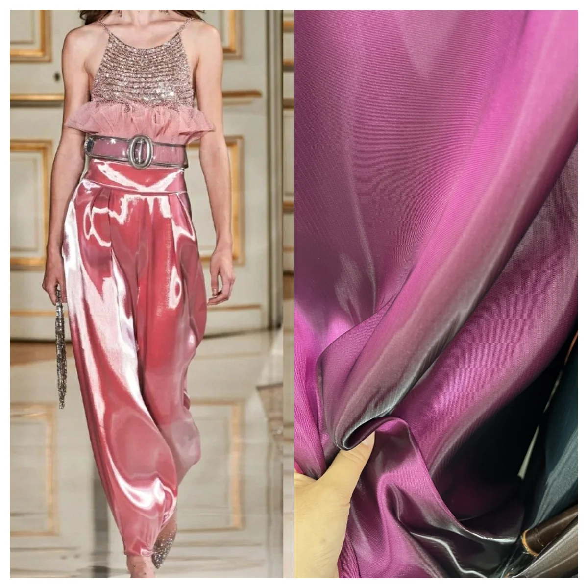 

Элегантная атласная ткань TR с блестящей блестящей гладкой драпировкой из жидкой органзы идеально подходит для свадебного платья, модного дизайна, шитья