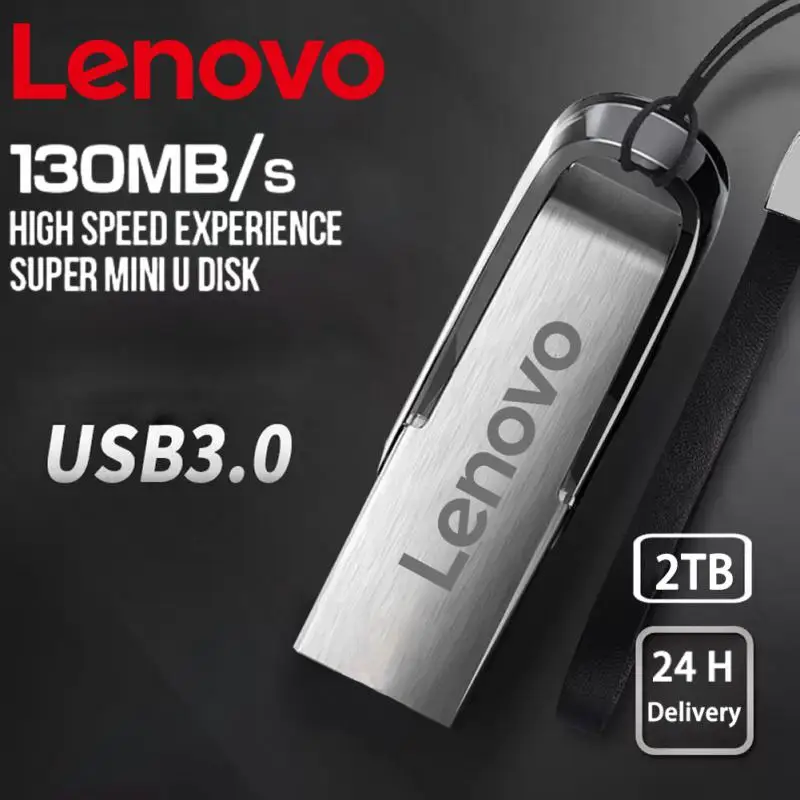 

Флэш-накопитель Lenovo USB 3,0, высокоскоростной Флэш-накопитель, Флэшка USB объемом 1 ТБ, флэш-накопитель 512 ГБ, металлическая Флэшка, USB-диск для настольного компьютера