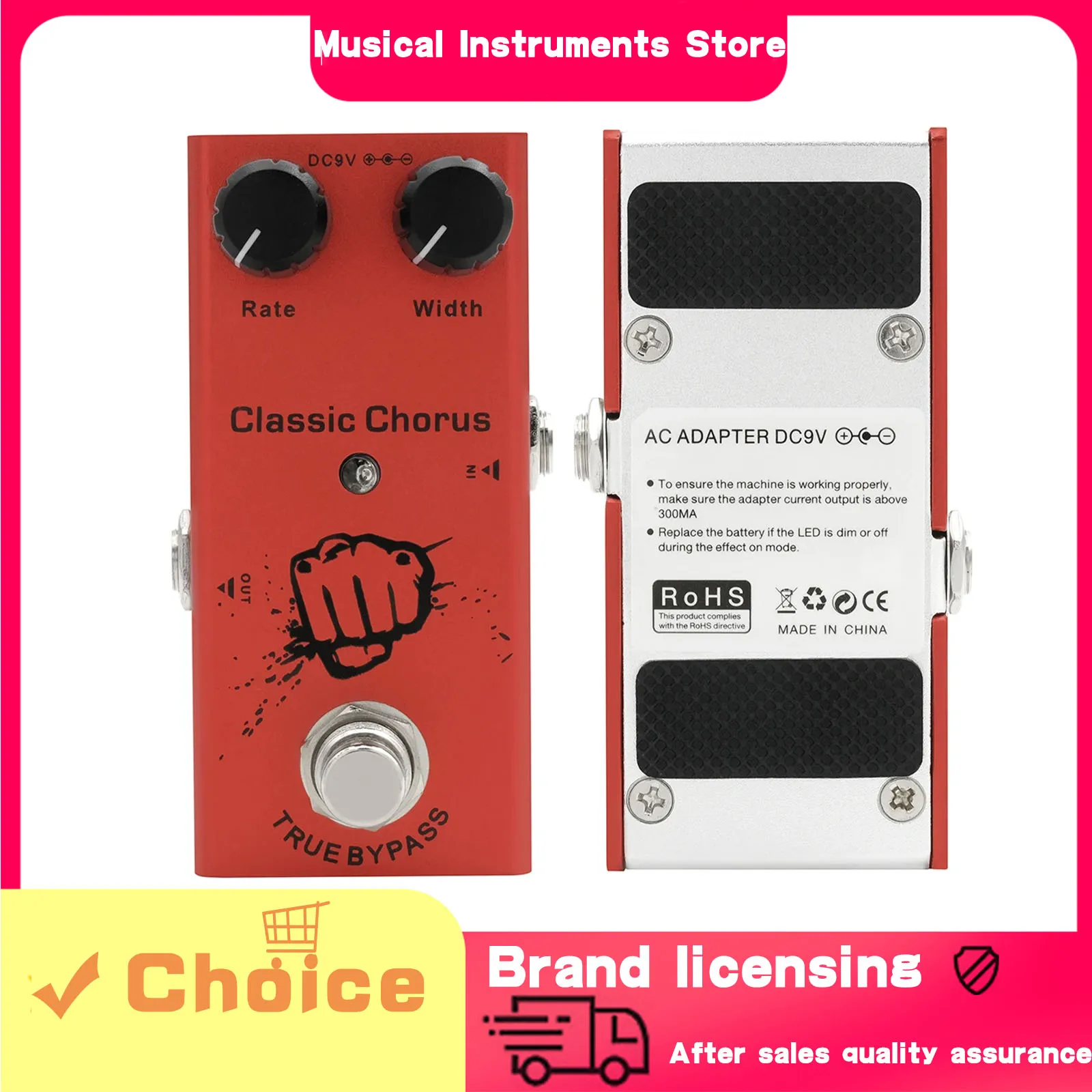 

IRIN педаль эффектов для электрогитары, классический эффект хора, True Bypass, классическая педаль, металлический корпус, высококачественные аксессуары для гитары