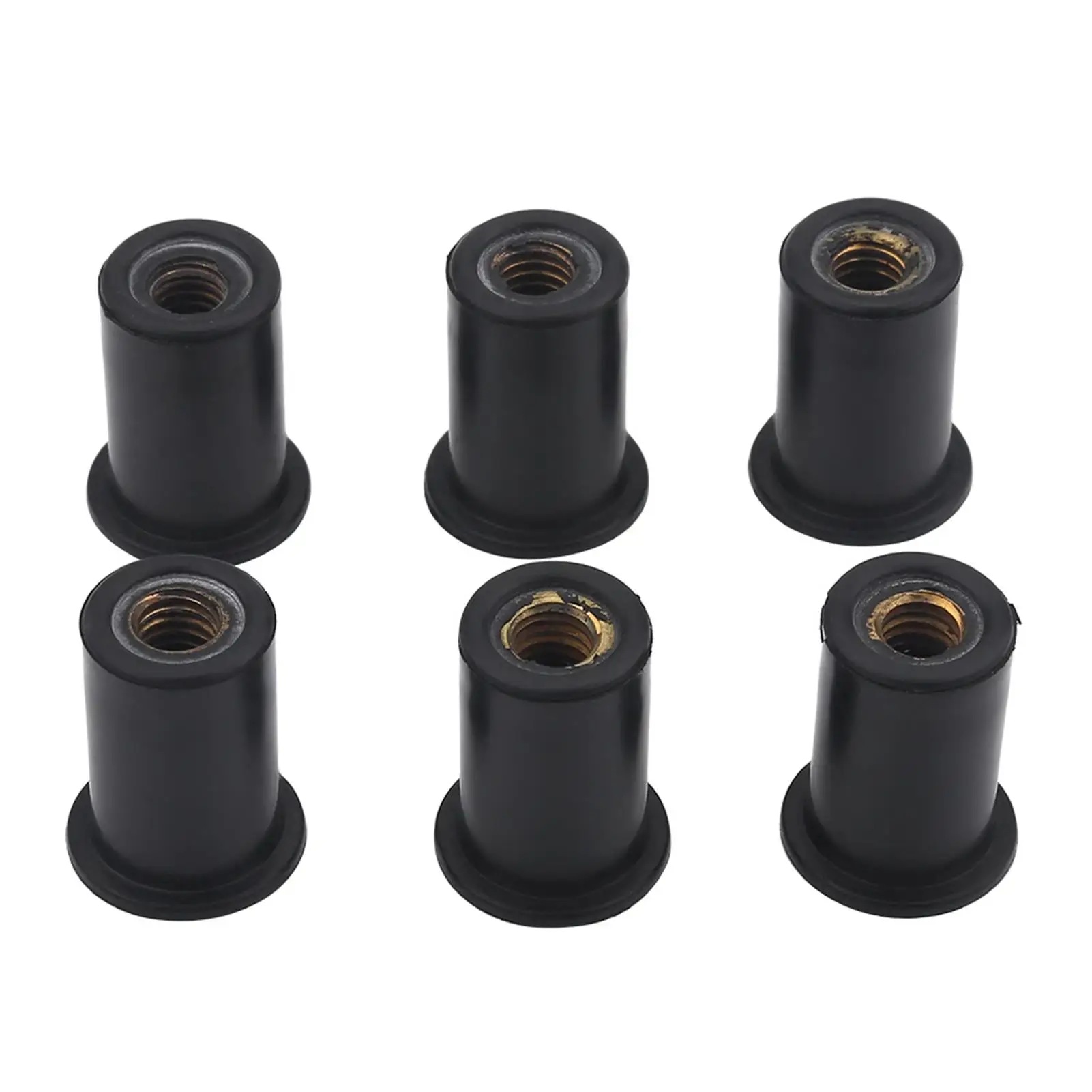 6-Piece M4/M6 Kayak Rubber Well Nuts Blind Fasteners Rivets for Fishing Kayak Accessories