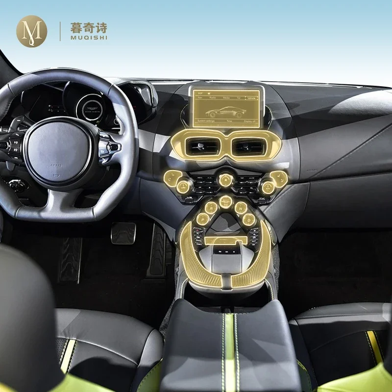 

For Aston Martin Vantag 2018-2025 car Interior PPF paint protection film console Scratch resistant repair TPU film refit