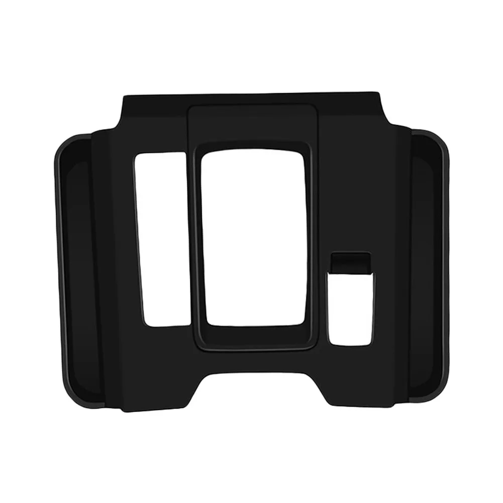 1 Piece Black Silicone Gear Shift Panel Frame Cover With Storage Pockets For Mazda CX5 2026 2027 Car Interior Trim Replacement