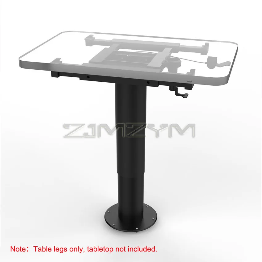 RV Aluminum alloy lifting Table Leg Adjustable Height table base with Four-Way Translation Frame for Caravan Boat Yacht