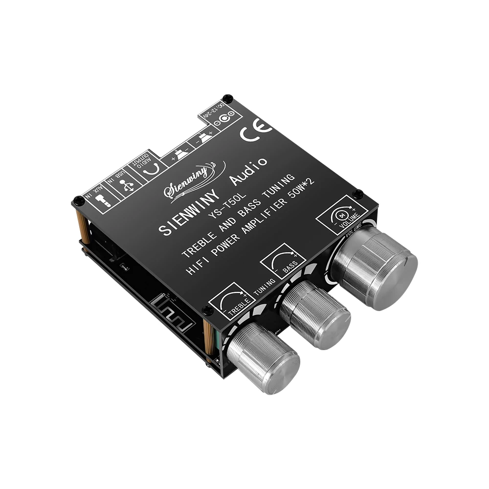 YS-T50L 50W * 2 Bluetooth5.1 Amplificatore HiFi 2.0 Canali di Alimentazione Audio Stereo Subwoofer Scheda Amplificatore Audio di Potenza Digitale AMP