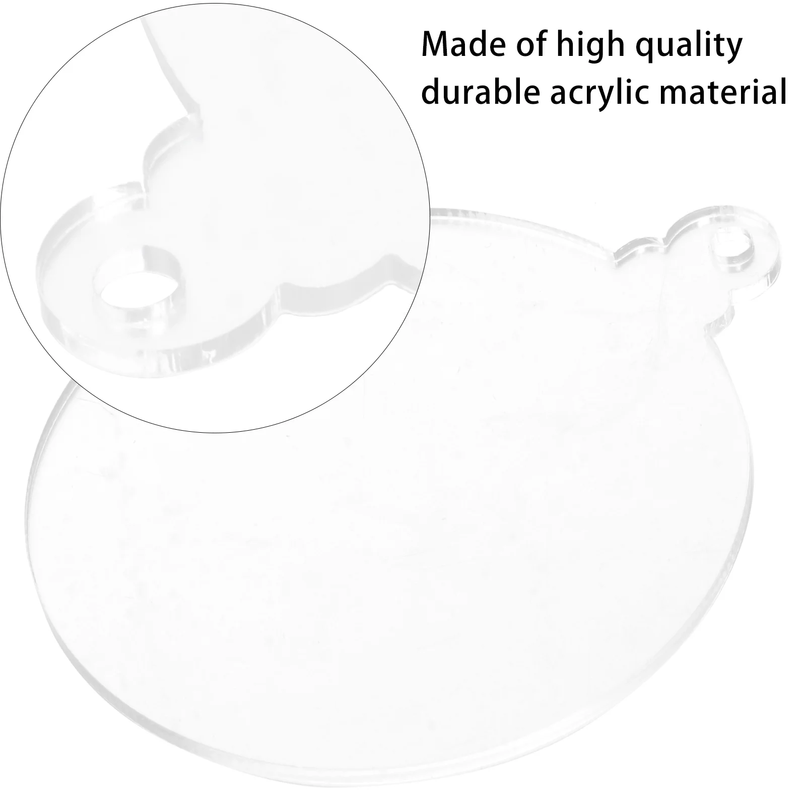 

10Pcs Clear Acrylic Xmas Pendants DIY Decor Christmas Tree Accessories Xmas Acrylic Pendants Christmas Tree Pendant