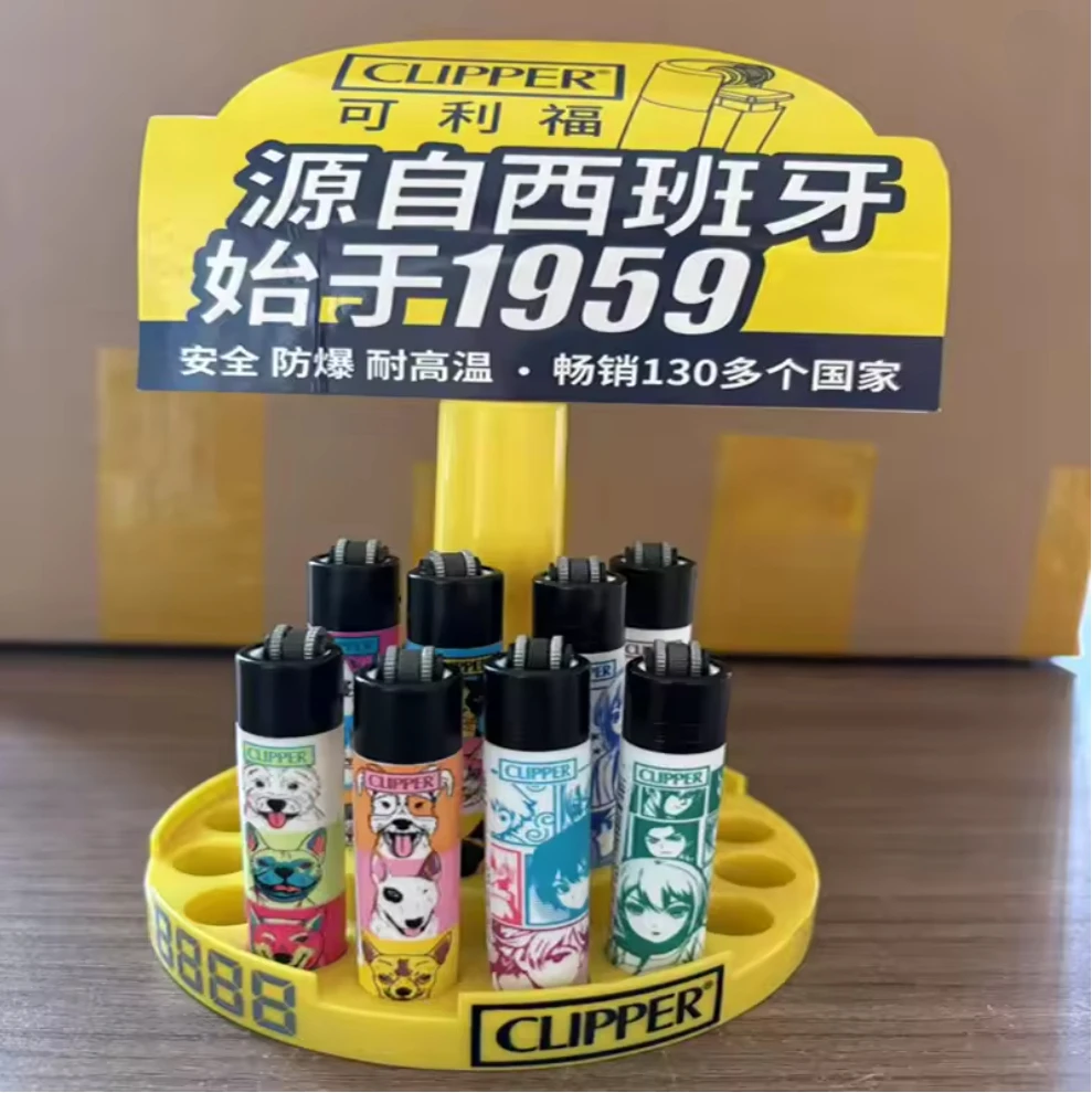 Brand CLIPPER Lighter Retro Grinding Wheel Open Flame Lighter New Inflatable Lighter Cigarette Accessories Men's Small Gifts