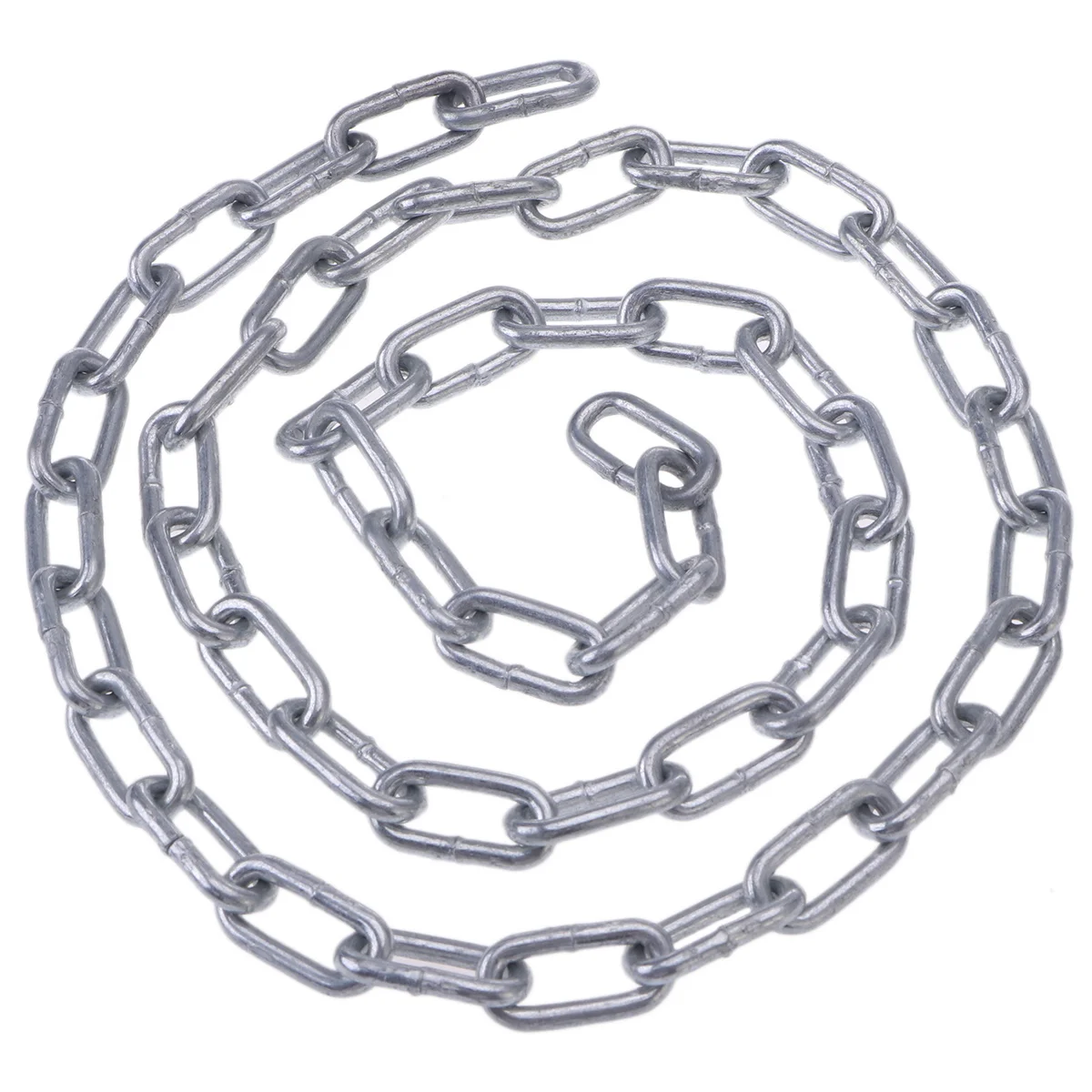 

1 Meter Zinc Plated Coil Chain 3mm Diameter Heavy Duty Link Chain for Towing Hanging Load Securement Agriculture Farming Use