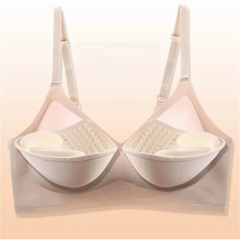 Externally Expanded Bra Girl\'s Thickened Steamed Bread Cup 8cm Adjustable Underwear Sexy Bras No Steel Ring Breast Bras Lingerie