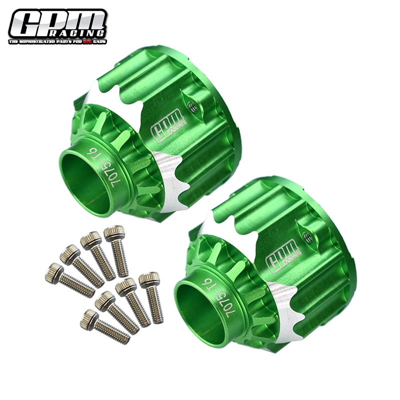 GPM Aluminum 7075-T6 Front+Rear Differential Case For TRAXXAS 1/5 4WD X-MAXX 6S/8S MONSTER TRUCK