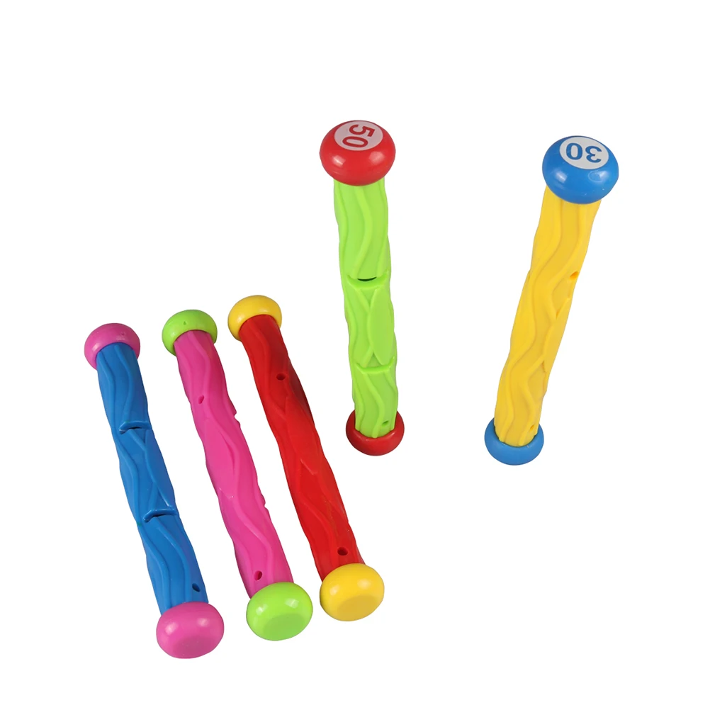 5 قطع من أعواد الغوص لحمام السباحة، حلقات غوص ملونة آمنة لإكسسوارات حمام السباحة، هدية للرياضات المائية #2