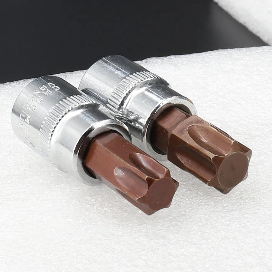 1 pieza de herramientas de punta de destornillador Torx de 3/8 pulgadas y 10mm T10 T15 T20 T30 T40 T45 T50 T55 T60