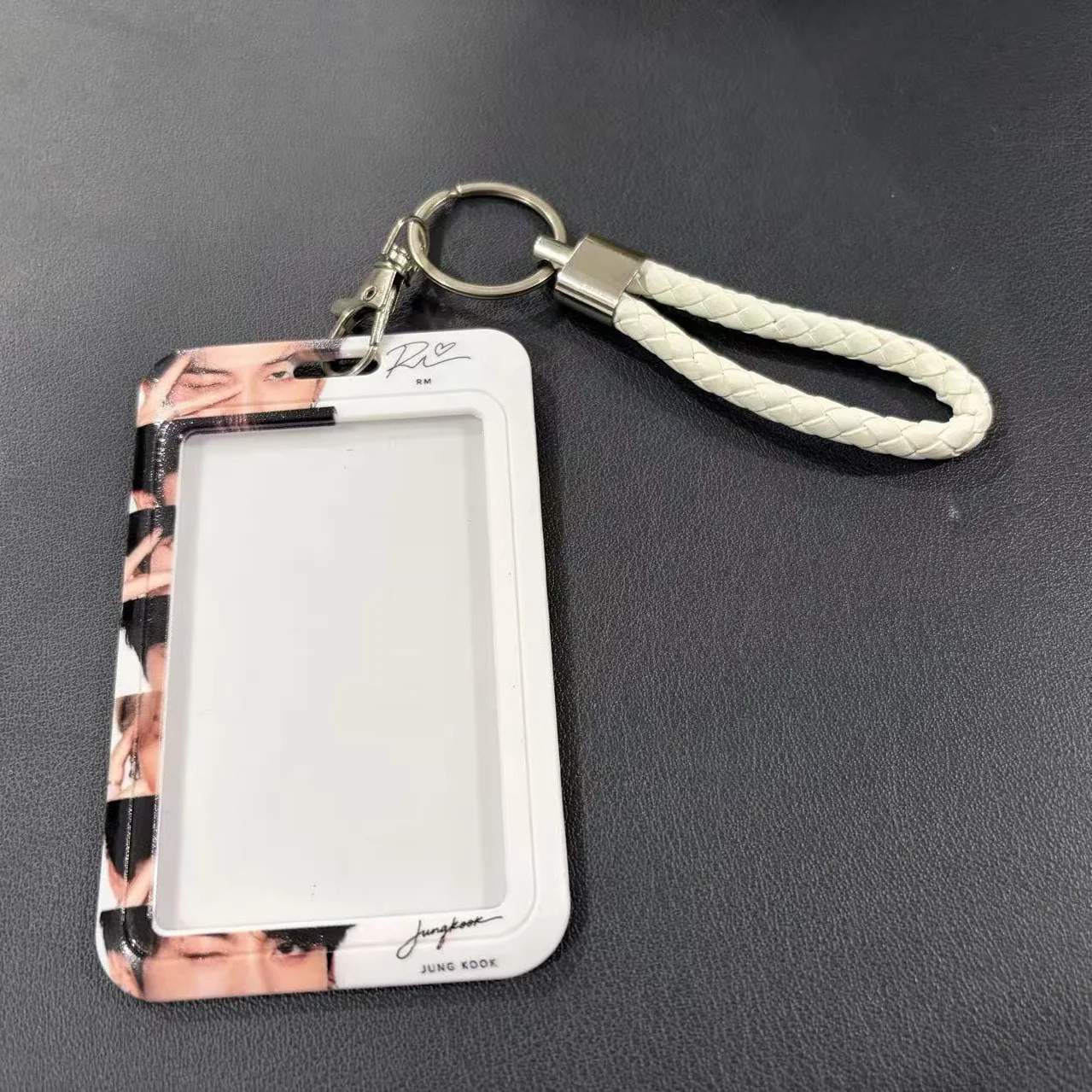 New Kpop BTS Signature Card Holder with Wrist Strap Student ID Badge Bus Card Cover Fans Gift Accessory view 5