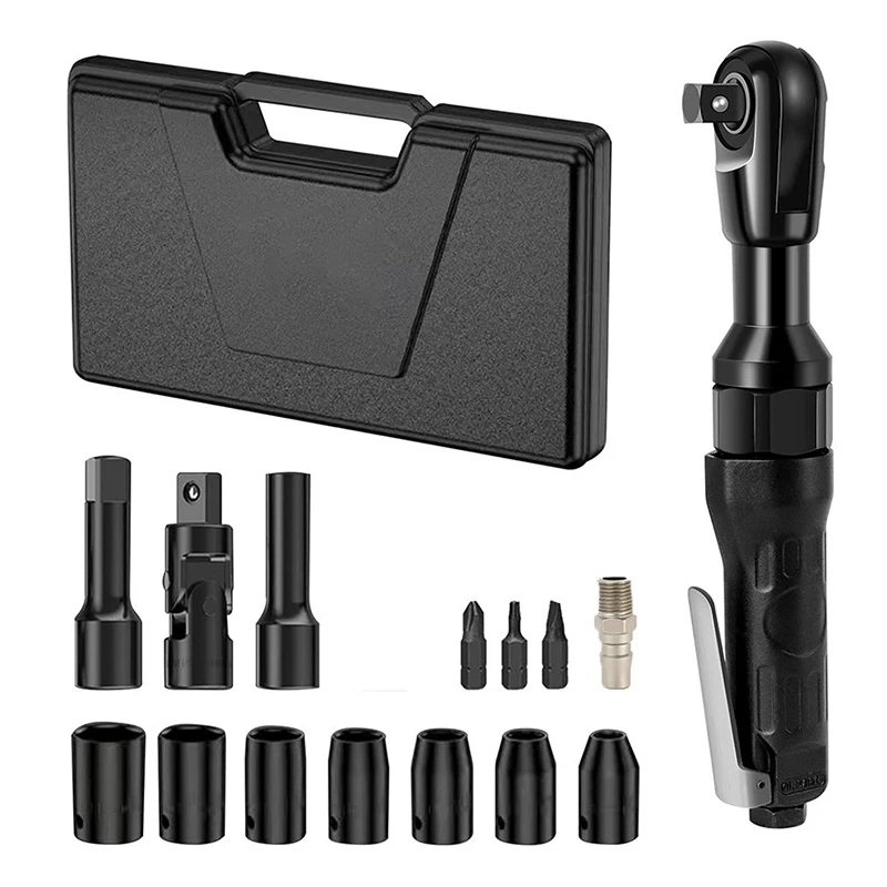 Pneumatic Air Ratchet Wrench Adjust Torque Spanner Wrenchs lever Square Drive Straight Shank Professional Tool 1/2