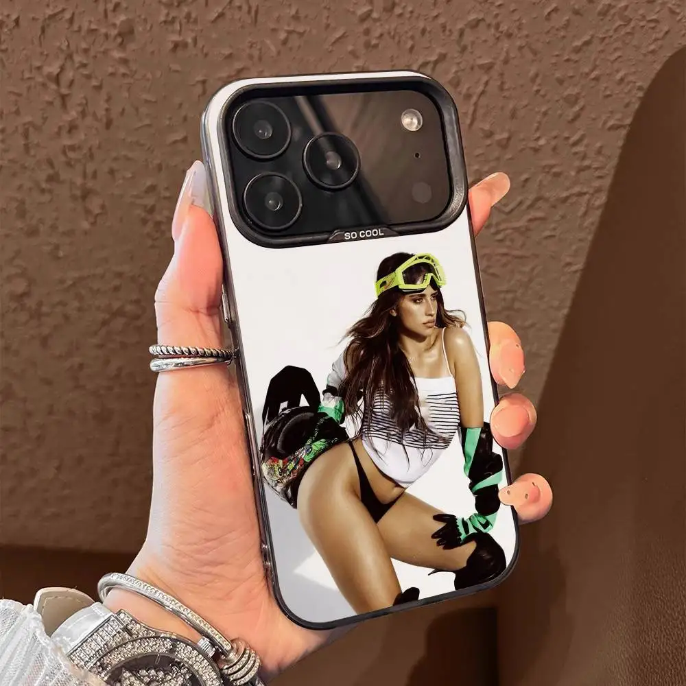 T-Tate McRae Si vicino alla cosa Custodia per telefono per iPhone 17,16,15,14,13,12,11,Pro,Max,Plus,E,Air,Mini Cover in Tpu nera