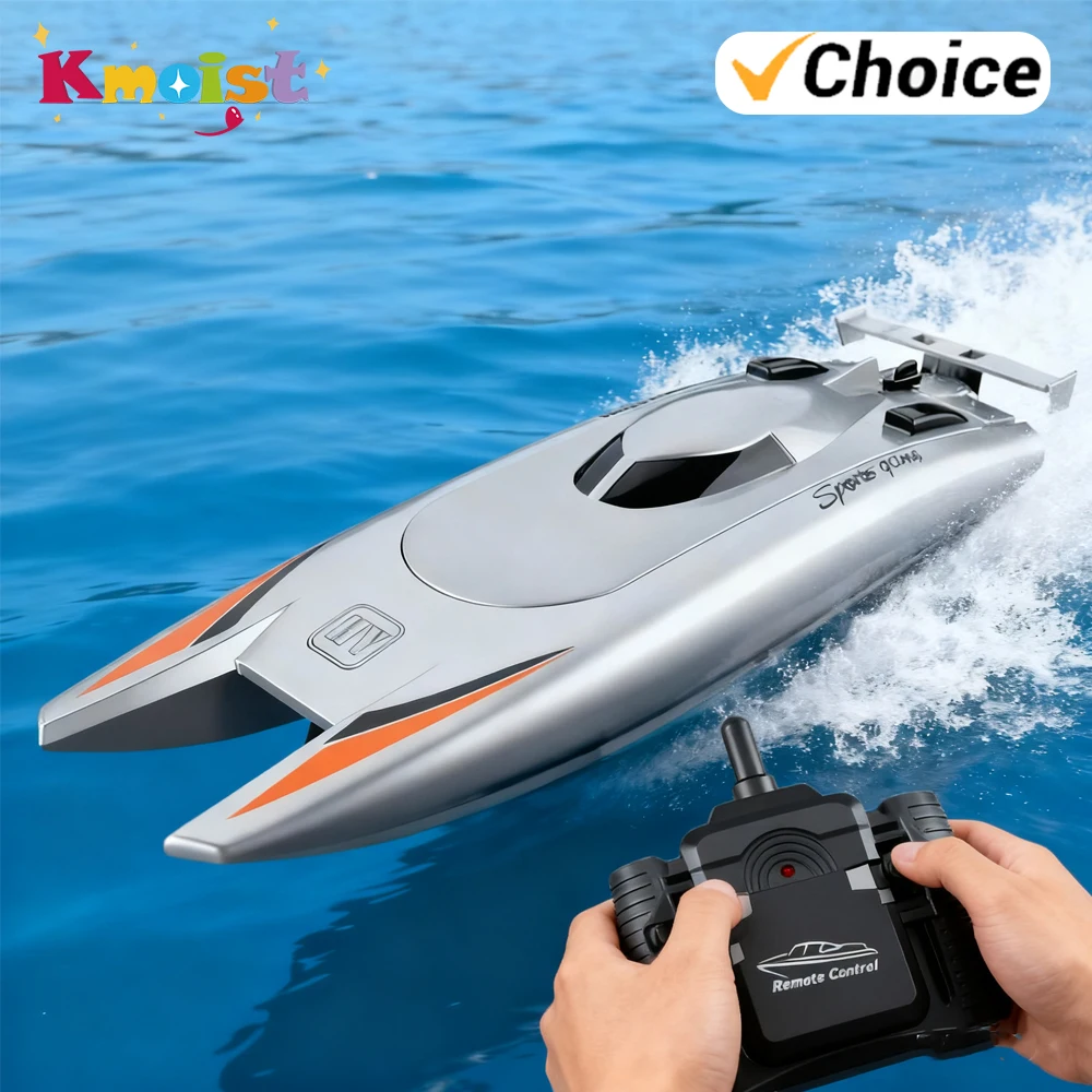 

RC Boat High Speed 30 Km/h Speedboat Dual Motor Waterproof Large Size Remote Control Boat Toys for Boys Kids Christmas Gifts