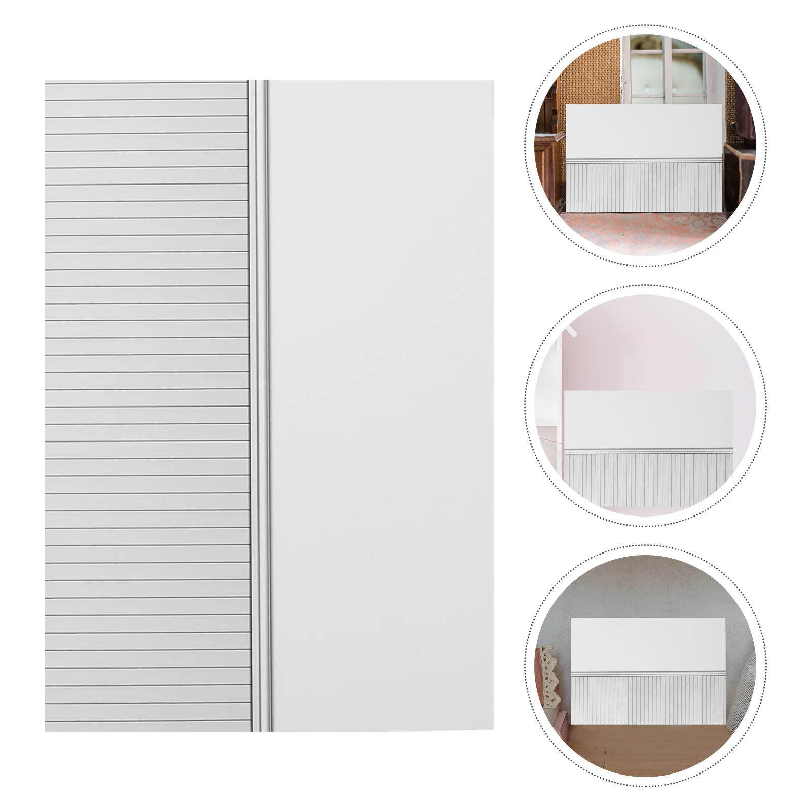 

9pcs Dollhouse Wallpaper 1:12 Scale Miniature Wall Cladding Peel Stick Panels For Dollhouse Interior Decor Mini House