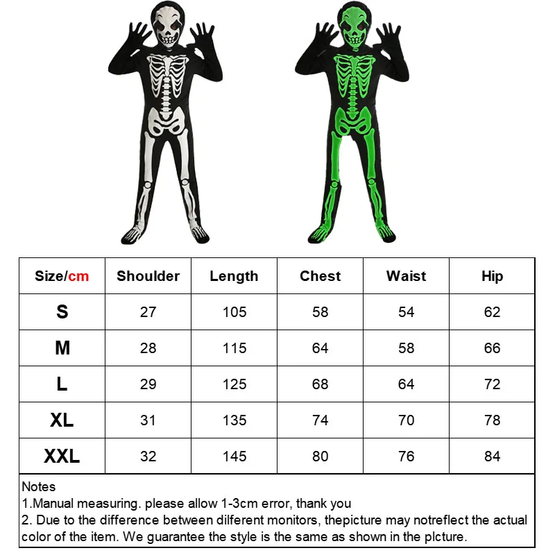 زي تنكري بهيكل عظمي للأطفال ، بدلة زينتاي ، بذلة ، توهج في الظلام ، شبح ، رعب ، ملابس أولاد ، هالوين ، حفلة عيد الميلاد