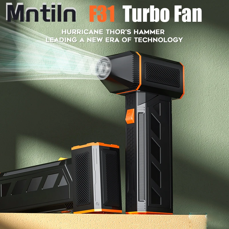 

F31 Violent Fan Super Power Turbo Jet Fan 120000RPM 120W Powerful Air Blower Vacuum Dust Cleaner Type-C Charging Turbo Jet Blowe