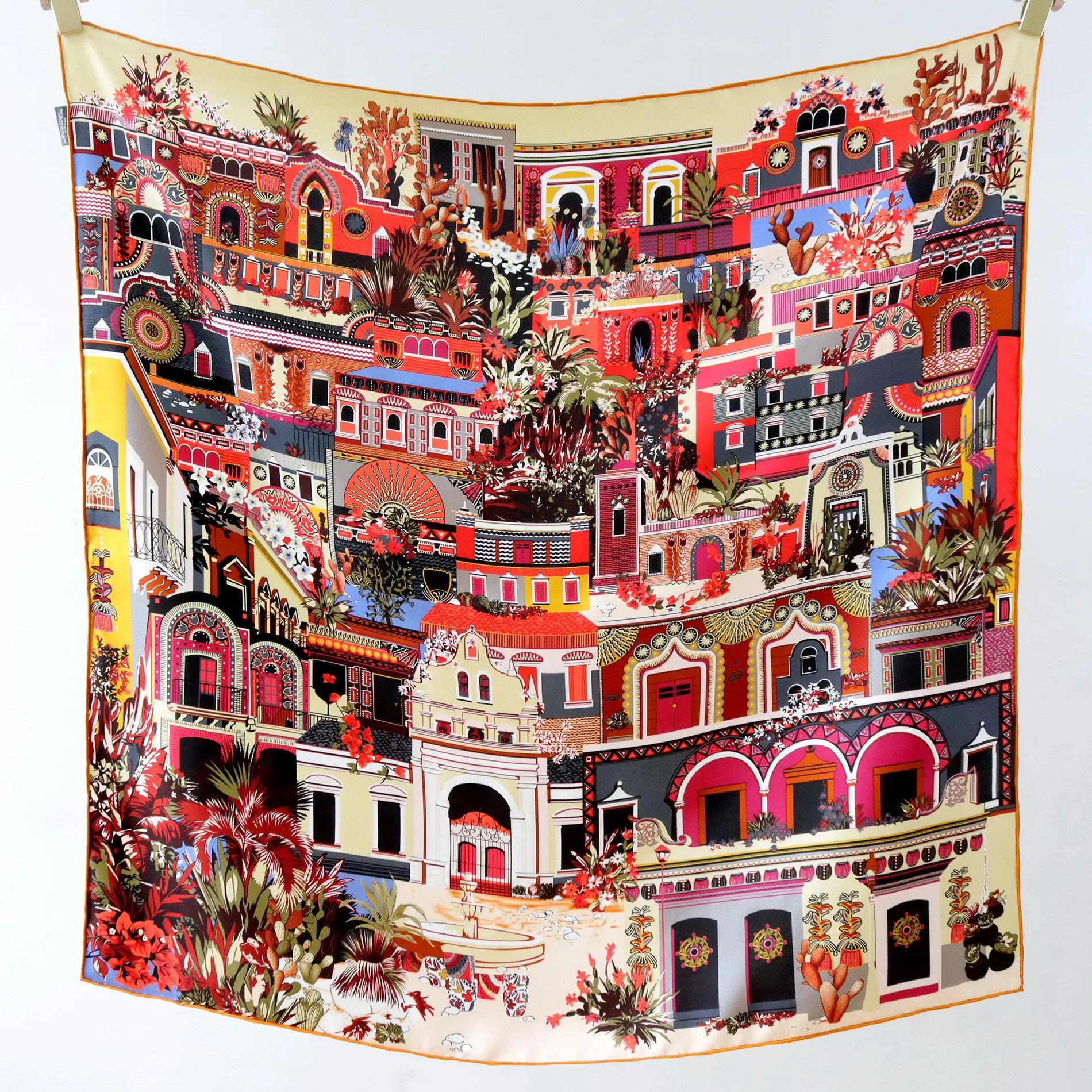 AB Geconfronteerd Print 18MM Sjaal 90CM Vrouwen Moerbei Zijden Sjaals Luxe Designer Tas Hals Sjaals Handgerolde Sjaals minnaar Gift