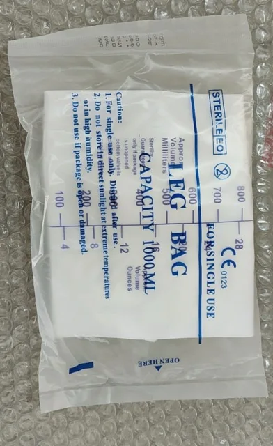 10Pcs Leg Urinary Drainage Bag 750ml 1000ml Portable Urine Collection Bag Individually Packed for Elderly Incontinence Care