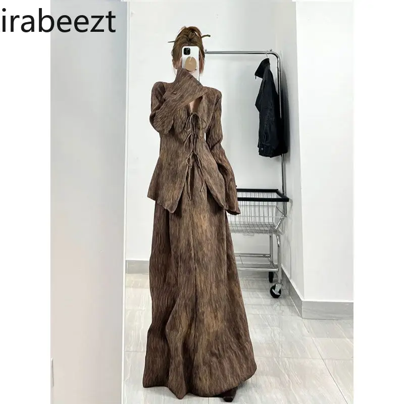 New Chinese Style 2023 New Women\'s Cool Senior Sense Popular Two-piece Female Autumn  Vestidos De Dos Piezas Mujer Elegantes