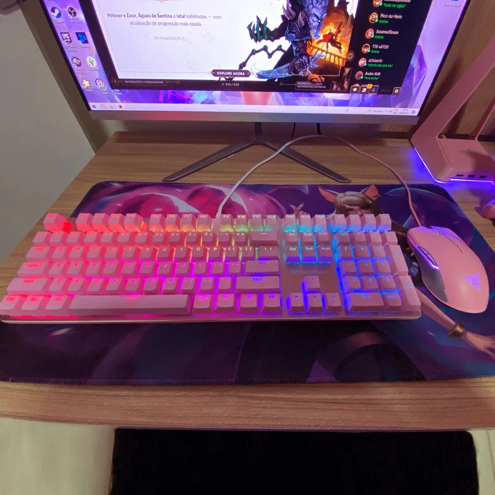 104pcs DIY Mechanical Keyboard Keycaps Ergonomic Blank Keycaps For Cherry MX Mechanical Keyboard Replacement Backlit Key