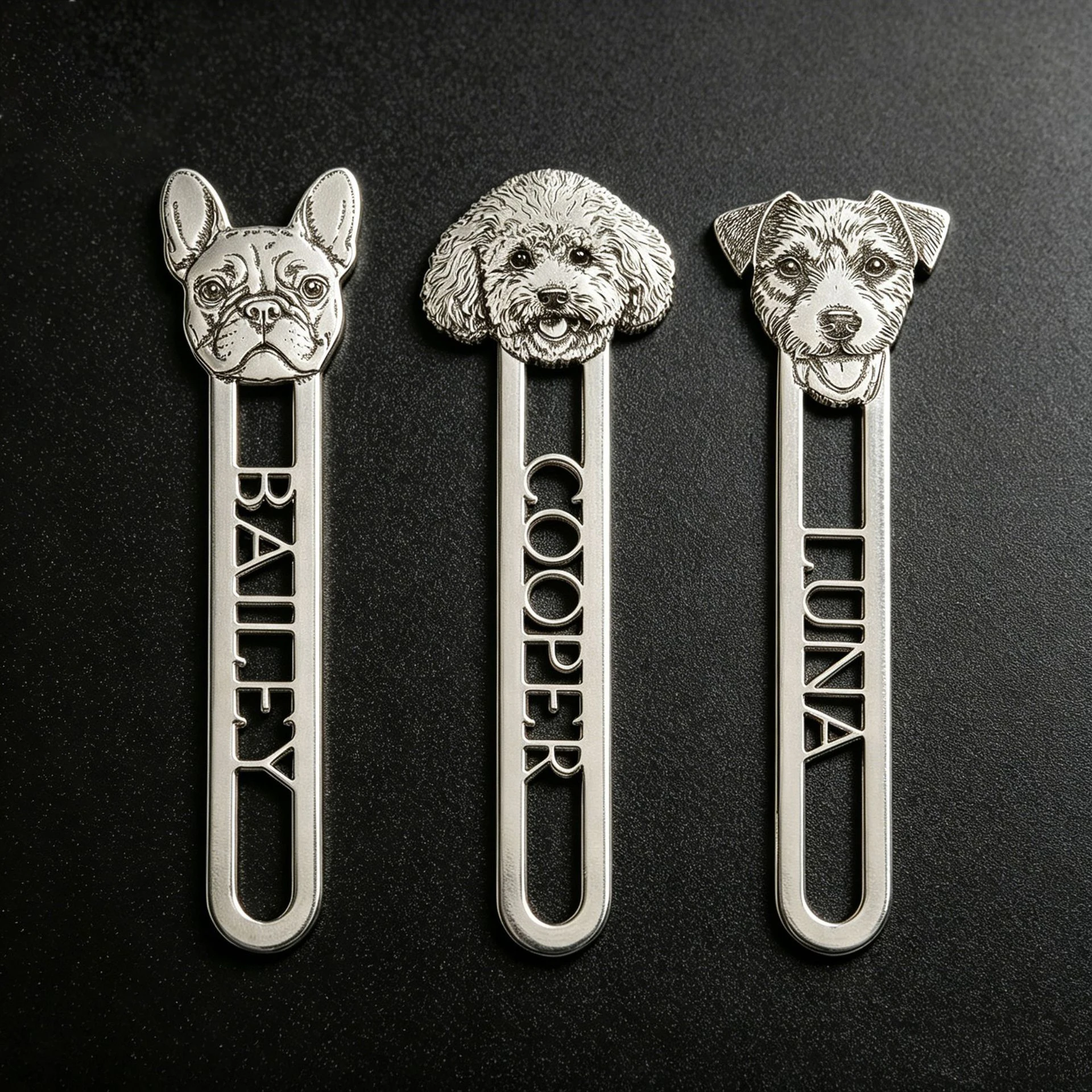 2026 Trend Custom Dot Cat Photo Name Tag Bookmark