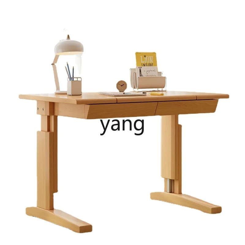 

Yhl Desk Office Drawer Study Table Student Children Writing Desk Multi-Functional Adjustable Table