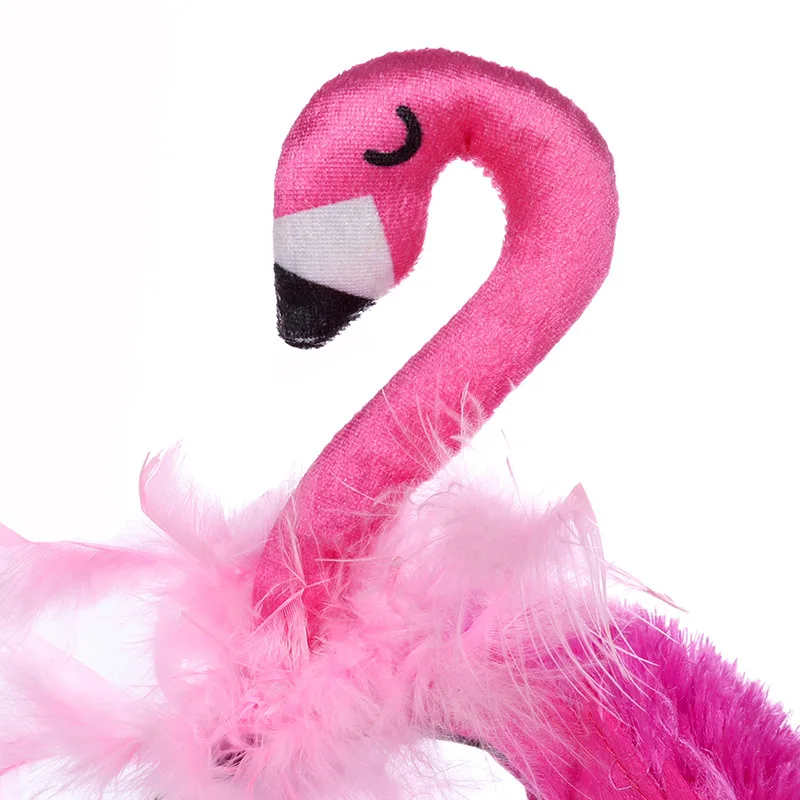 Flamingo Headband Cute Bird Headpiece Cosplay Hair Hoop adulti bambini compleanno accessori per capelli decorazioni per feste Halloween Dress Up
