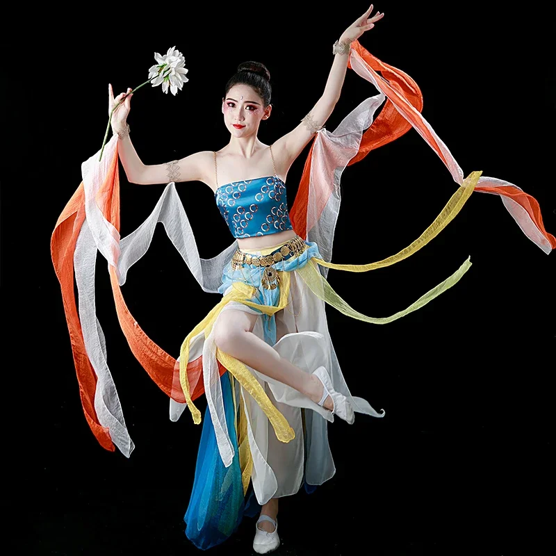 Chinese Classical Dance Costumes Dunhuang Dance Hanfu Dress Female National Fairy Cosplay Suit Elegant Exotic Festival Clothing