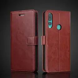 Card Holder Cover Pu Leather Case for Huawei Y9 Prime 2019 /HUawei P Smart Z Flip Cover Retro Wallet Case Business Fundas Coque