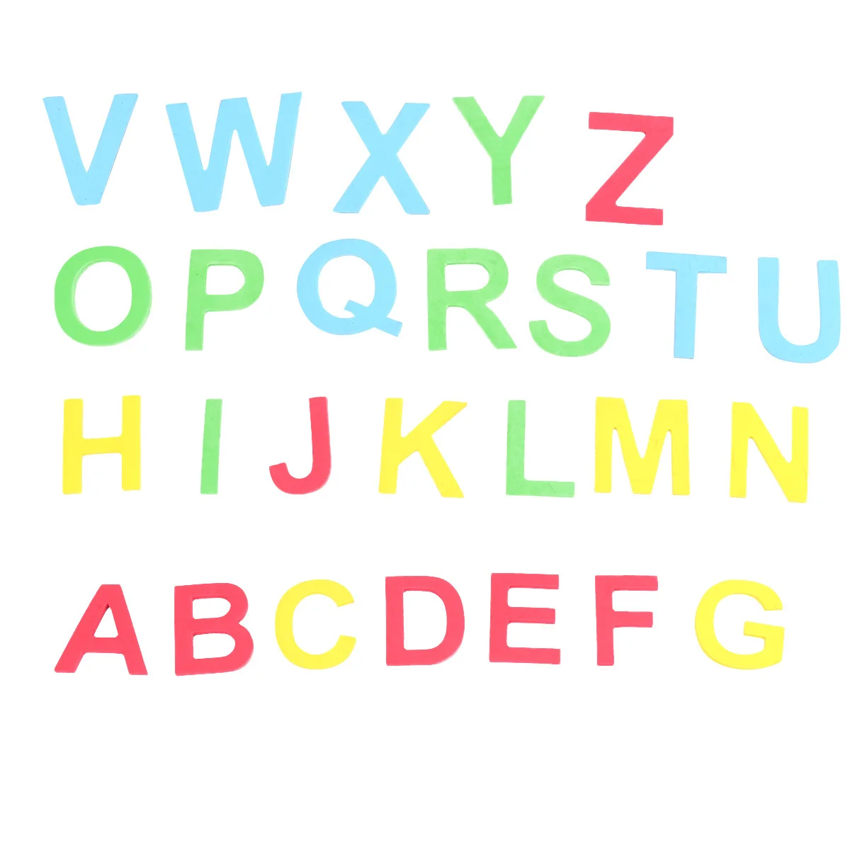 1 ensemble d'autocollants magnétiques Alphabet colorés, matériau Eva éducatif, facile à appliquer, pour enlever le réfrigérateur, autocollants pour tableau blanc, apprentissage des enfants