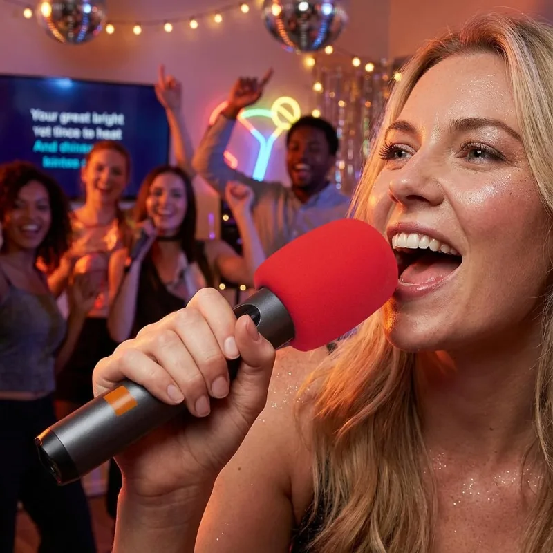 JBL PARTYBOX 2용 휴대용 스폰지 커버 – 무선 마이크용 방풍 방음 윈드스크린