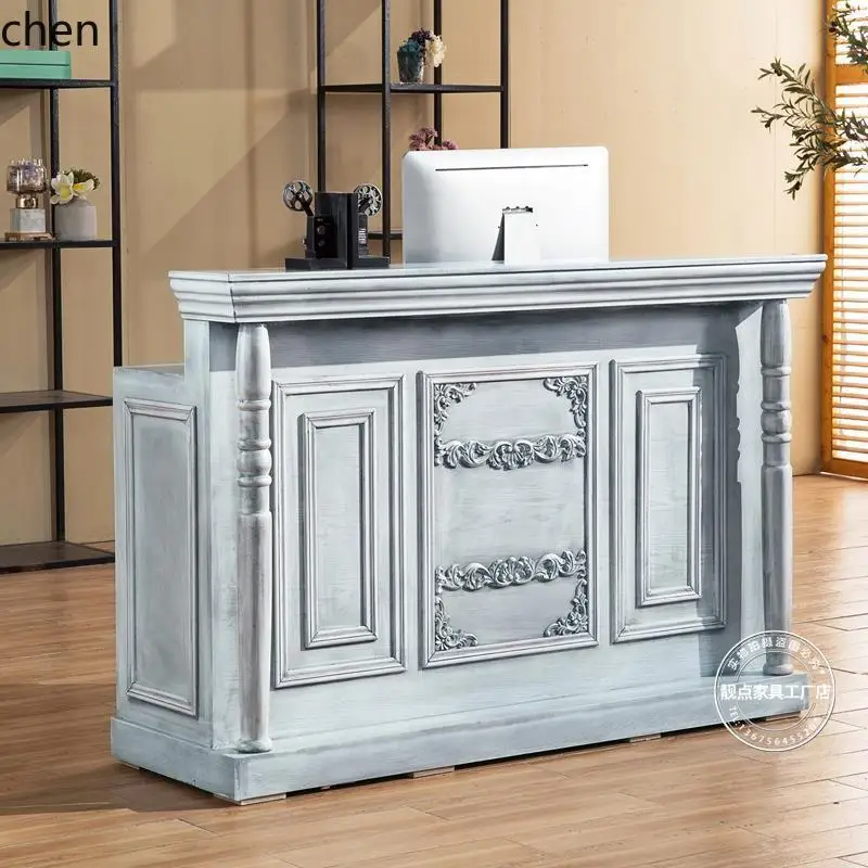 

YFY retro bar table hotel checkout page personalized clothing store counter simple