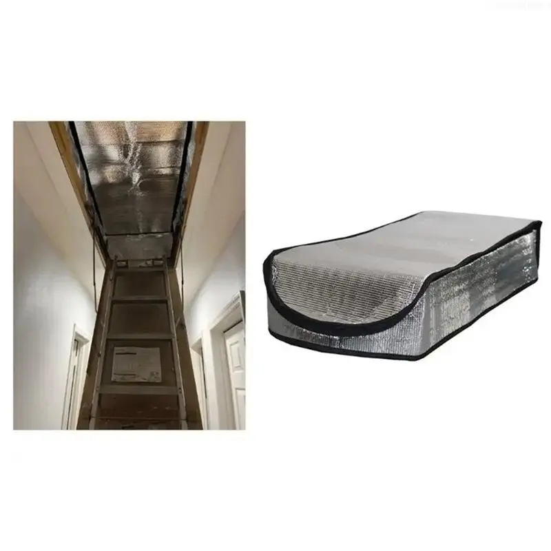 A88E-Attic Entryway Thermal Insulation Guard Stair Ladder Cover Cold Resistance For Stairwell Entrances