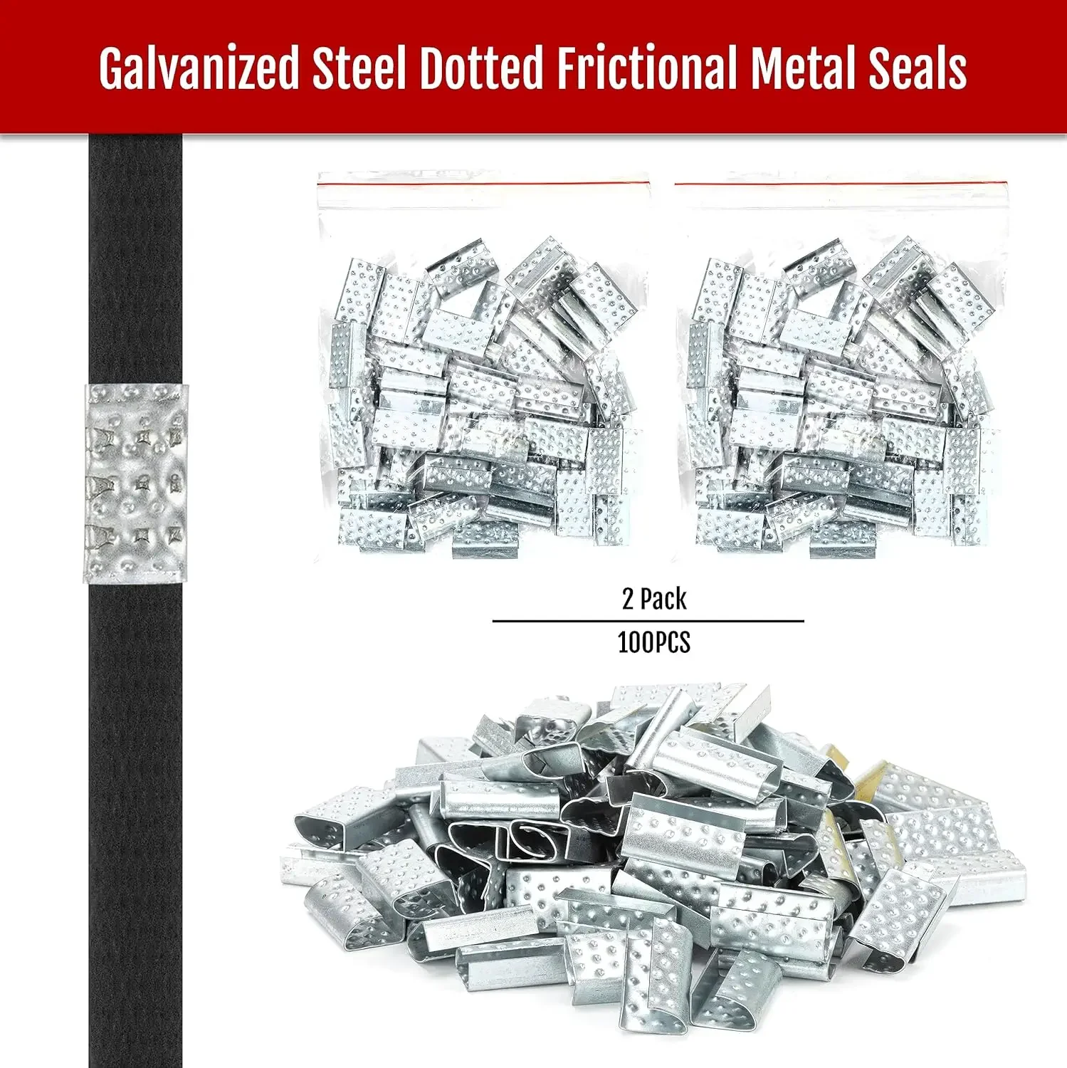 Poly Strapping Tensioner & Cutter Manual Banding Sealer Tools Set with PP Plastic Strapping Kit 4000" Length