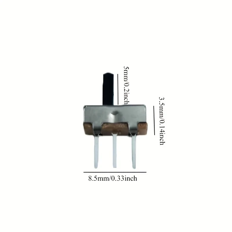 20PCS Mini Toggle Switch Slide Switch 3Pins The Power Switch Hand Shank image 3