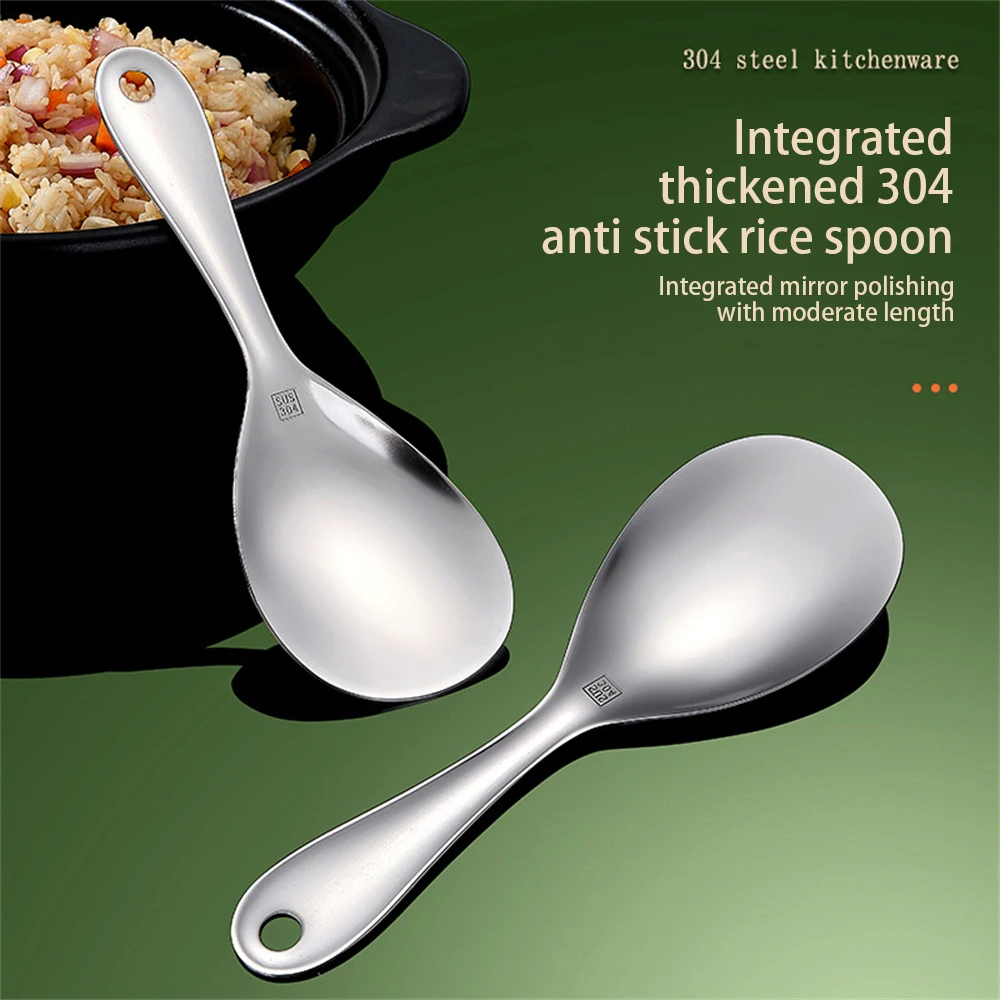 304 Stainless Steel Easy To Clean Versatile Use High-grade Durable Practical Dishwasher Safe Easy To Clean Rice Scoop Home Use