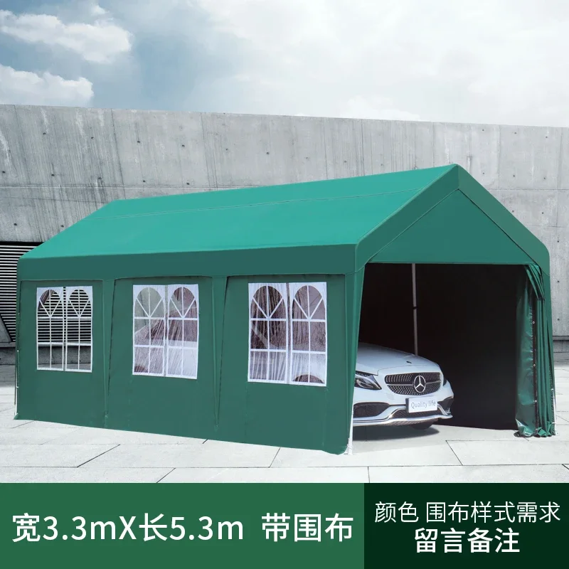 1Car Shed Parking Shed Household Automobile Sunshade Mobile Garage Rainproof Shed Outdoor Sunscreen Simple Tent