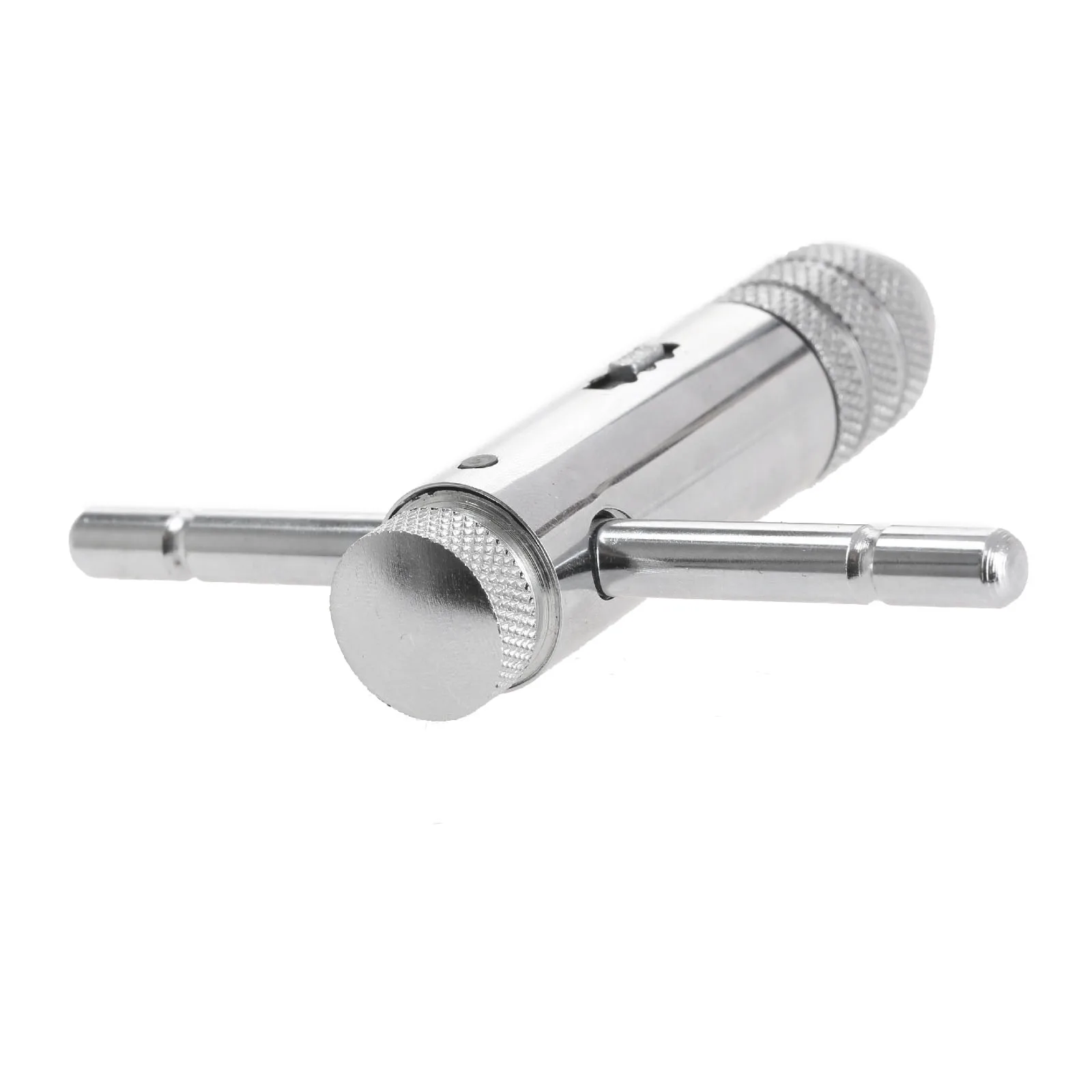 DRELD Adjustable 3-8mm T-Handle Ratchet Tap Wrench with M3-M8 Machine Screw Thread Metric Plug Tap Machinist Tool