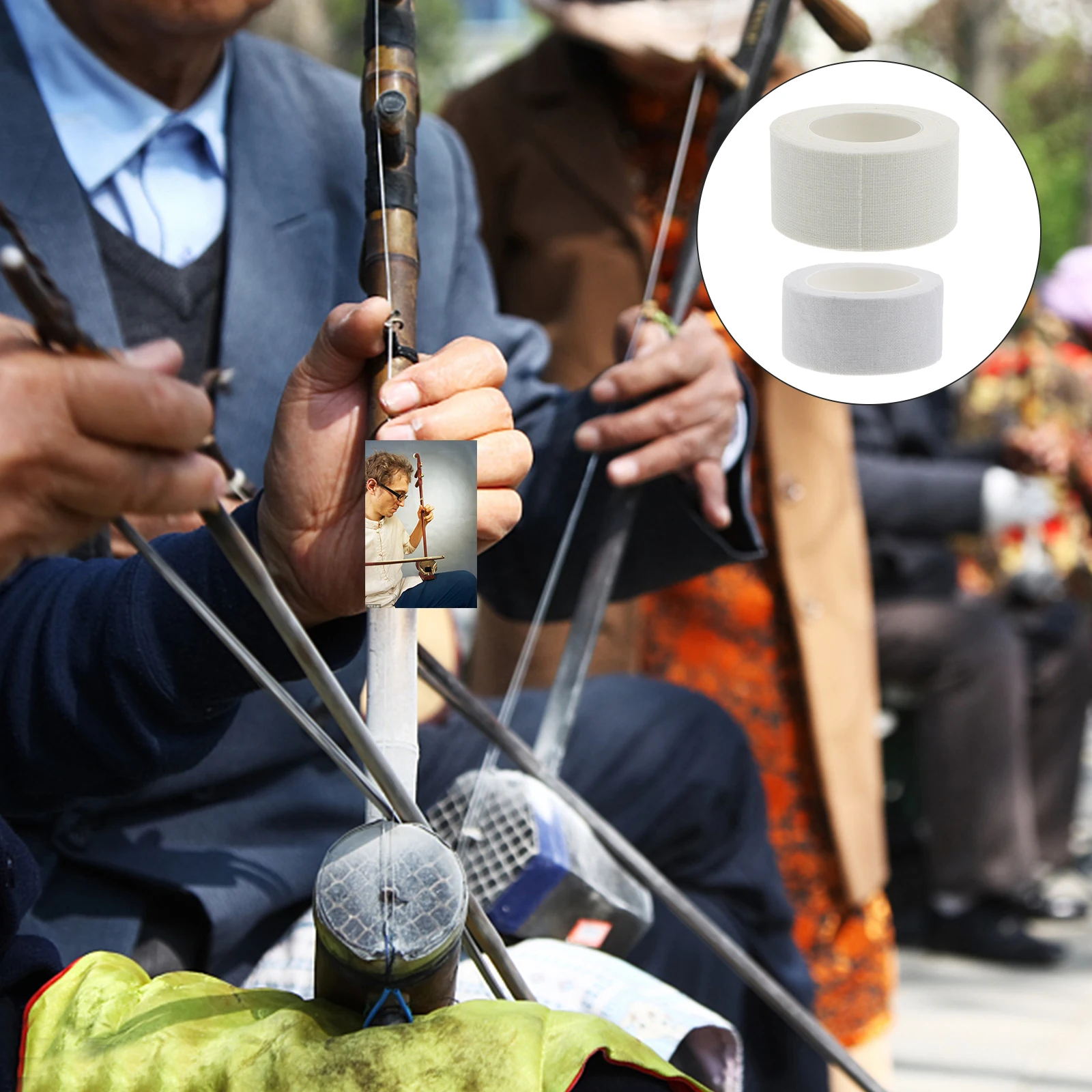 4 قطع من ملصقات حماية Erhu، واقيات زوايا، وسائد مقاومة للصدمات، وسادات قطنية، أفلام بيضاء مريحة