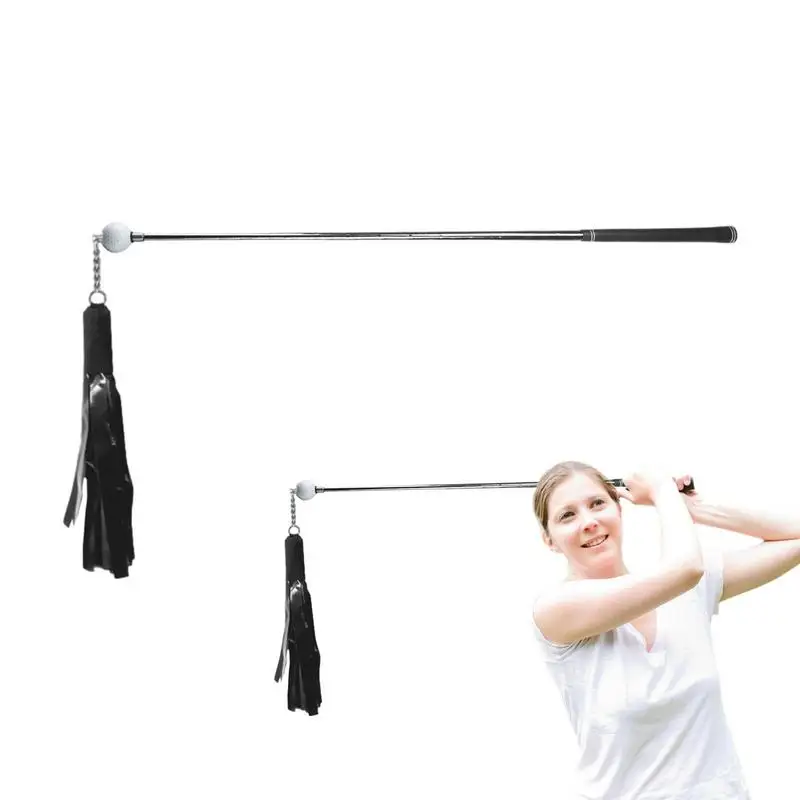 universal Golf Swing Trainer Golf Practitioner Ribbon Swing Stick To Improve Swing Speed Training With Ribbon for Golf Practice