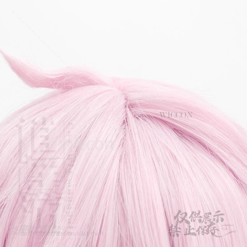 داليا تأثيري 30 سنتيمتر شعر مستعار أنيمي لعبة Genshin تأثير قصير الوردي التدرج شعر مستعار مقاومة للحرارة شعر مستعار اصطناعي غطاء للجنسين الباروكات كوس