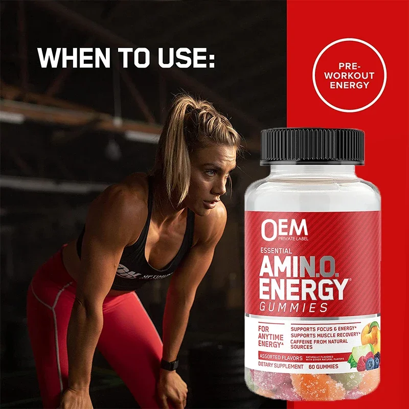 1 bottle pre workout Amino energy gummies s immunity s metabolism protein digestion and absorption