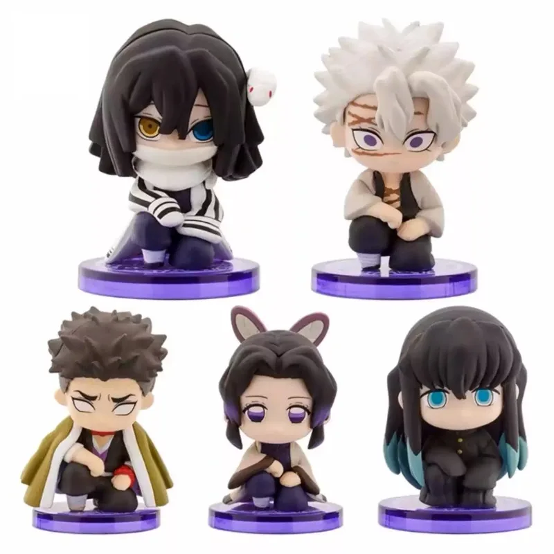 Bandai Gashapon Demon Slayer: Kimetsu No Yaiba Himejima Gyomei Kochou Shinobu Sitting Posture Action Figure Model Collect Gifts - view 2
