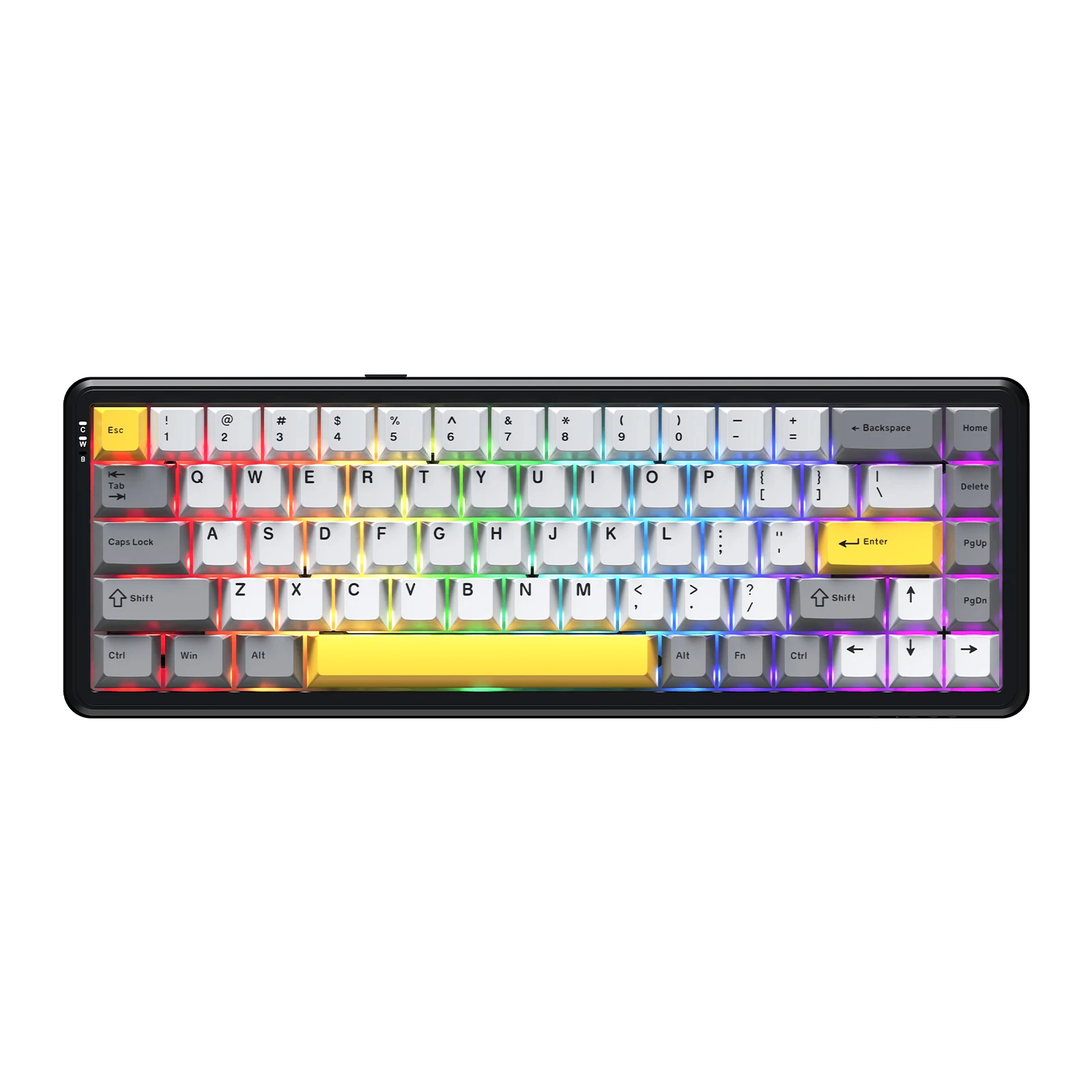 AJAZZ AK680 MAX 68% Top Structure Wired/Bluetooth/2.4GHz Wireless Mechanical Keyboard with Hall Effect Switch RGB Backlight