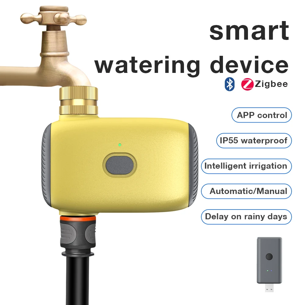

Tuya ZIGBEE Smart Watering Timer Garden Automatic Irrigation System Brass Inlet Drip Sprinkler Controller Valve Timer Smart Life