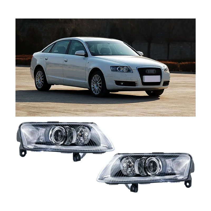 JDMCMA High quality front headlights headlamp suitable for audis A6L 2005-2011 C6 xenon headlights 4FD941003A 4FD941004A